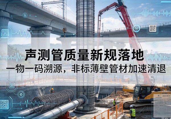 北川声测管质量新规落地，一物一码溯源，非标薄壁管材加速清退